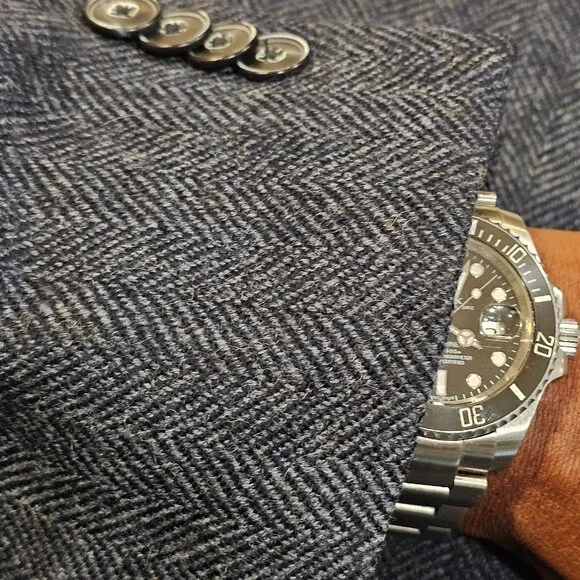 Jos. A. Bank 1905 Tweed Tailored Fit Wool Dual Vent Plaid Jacket Blazer 43R - Picture 3 of 11